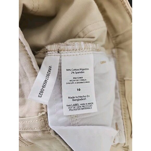 NWT Girls Wonder Nation Pants Khakis Sz 10 Straight Adjustable Waist Stretch NEW - Picture 6 of 11